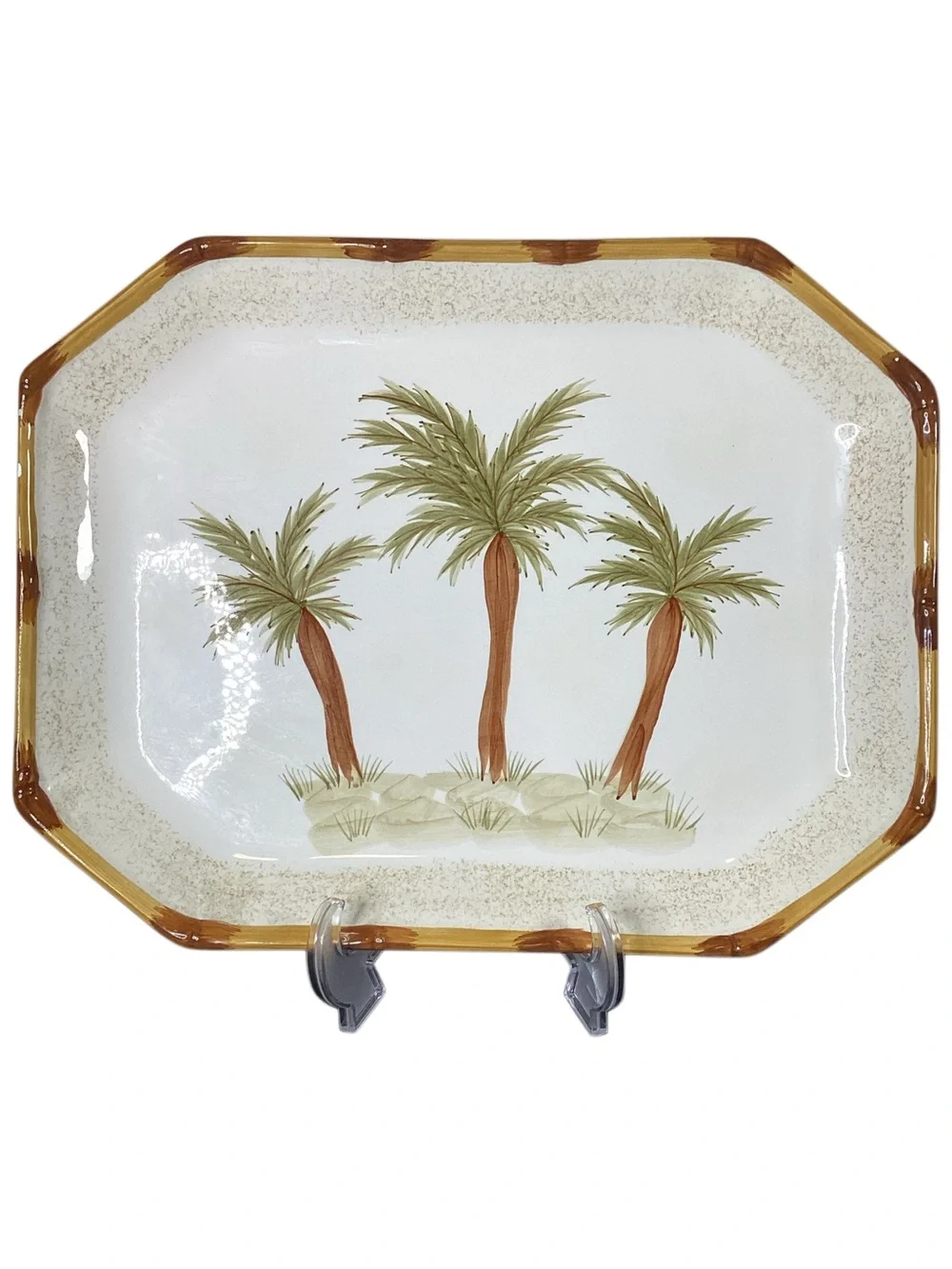 Vintage Century Large Ceramic Serving Platter 16x12.5”
